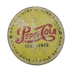 Vintage 1940s Pepsi-Cola Pog Milk Bottle Cap